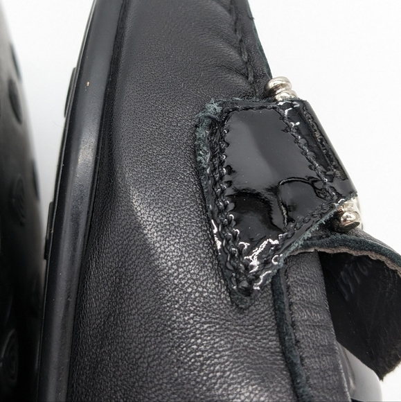 Agl Attilio Giusti Leombruni Black Leather Ballet Flat Driving Loafer 7.5 - Picture 7 of 12